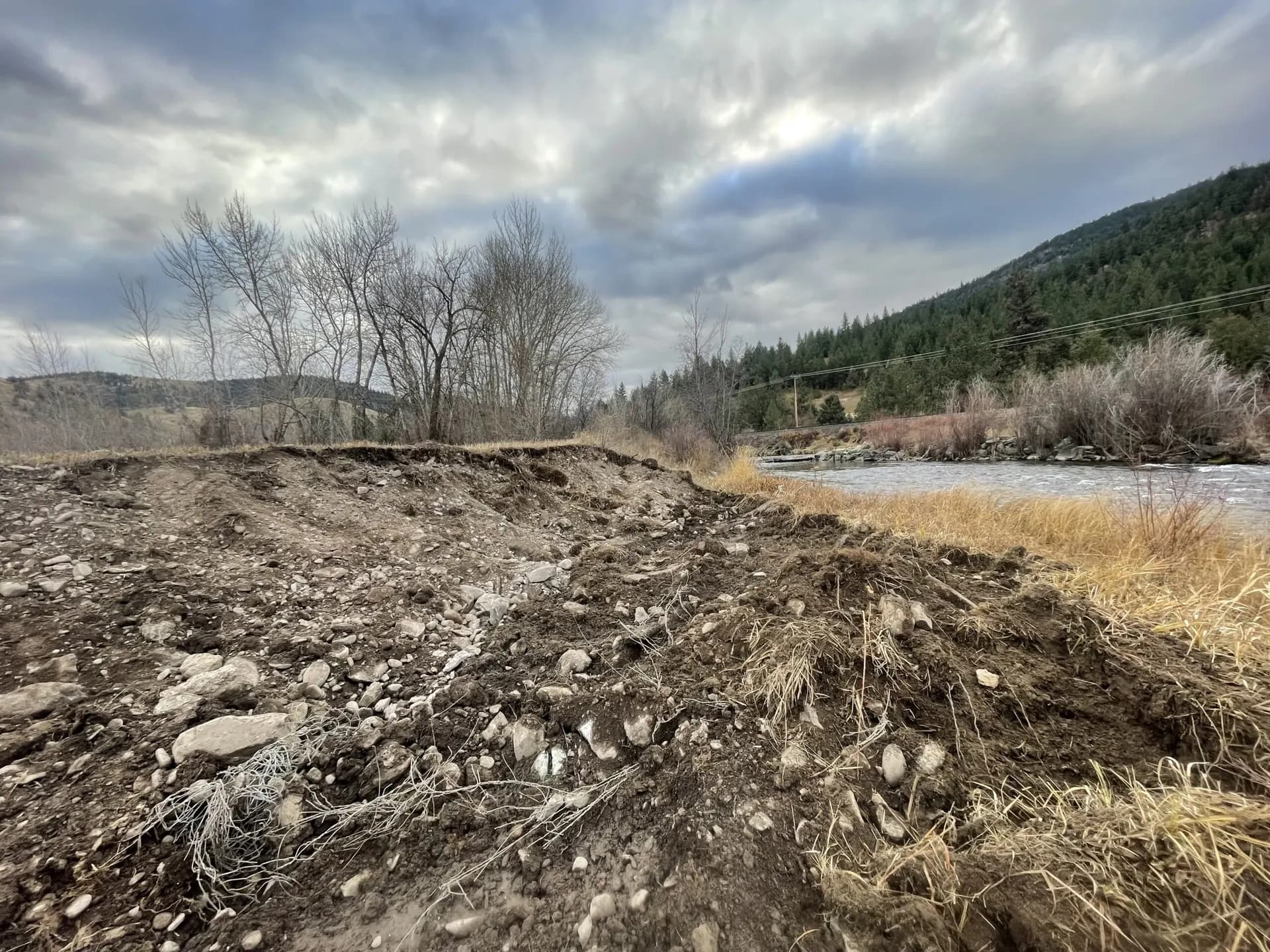 Waste rock: the Lower J restoration area on the Jocko River